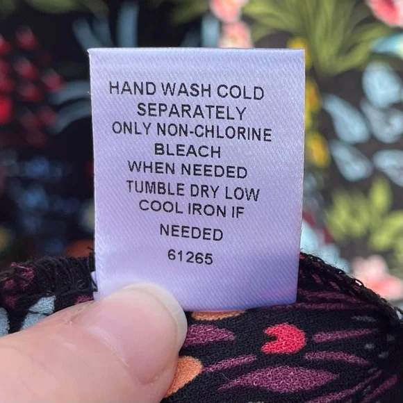 Baltic Born Women’s Black & Floral Print Lena Tiered Midi Dress Size 2X Smocked - Picture 9 of 9